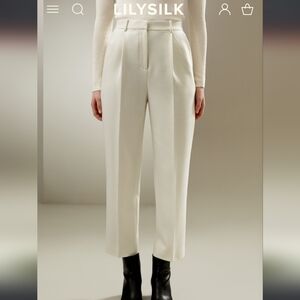 Lily Silk Wool Business Trousers